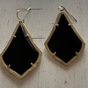 Kendra Scott black statement earrings
